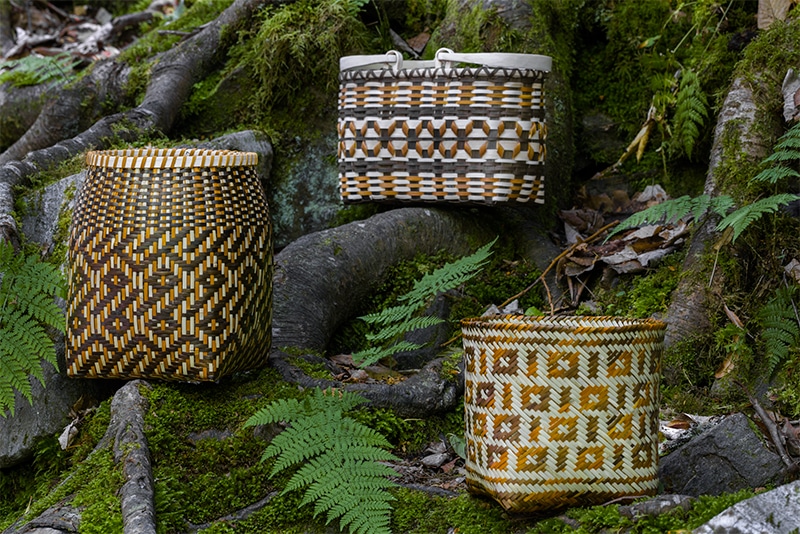 cherokee art 3 baskets