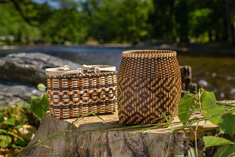 cherokee art baskets