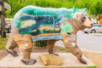 colorful bear sculpture from Cherokee Bears Project harmony bear