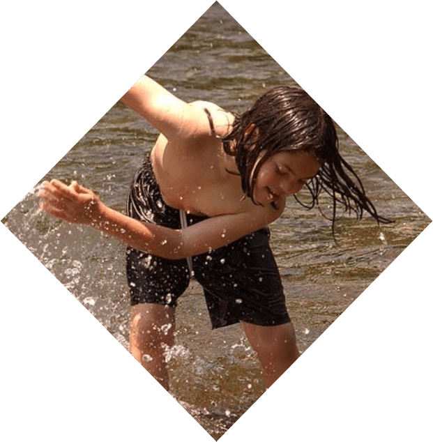 child in water