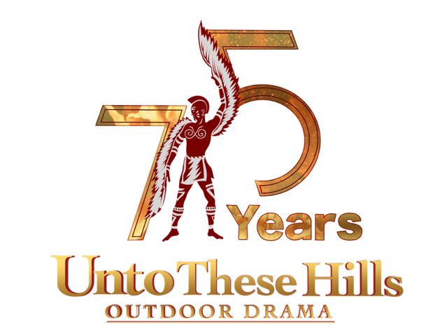 Unto These Hills 75 years logo